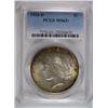 Image 1 : 1934-D PEACE SILVER DOLLAR, PCGS MS-63+
