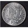 Image 1 : 1890 MORGAN SILVER DOLLAR - CLEANED BU