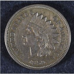 1859 INDIAN ONE CENT AU NICE TYPE COIN