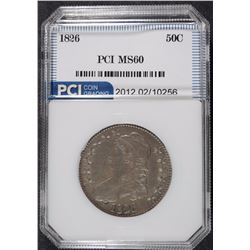 1826 BUST HALF DOLLAR, PCI BU  NICE TYPE COIN