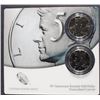 Image 1 : 2014 P D Kennedy Clad 50th Anniversary, High Relief, Half Dollar 2 Coin Set