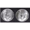 Image 2 : ( 2 ) GEM BU 1986 AMERICAN SILVER EAGLES ( FIRST YEAR OF ISSUE )