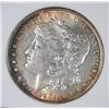 Image 2 : 1901 MORGAN SILVER DOLLAR, AGP AU/BU  RIM TONING
