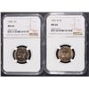 Image 1 : 1949 & 1951-D JEFFERSON NICKEL, NGC MS-66