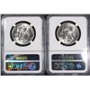 Image 2 : 2 1953-S FRANKLIN HALVES NGC MS-65