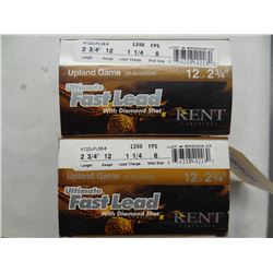 50 Kent 12GA 2/34in 1 load, 6 shot 1350 fps