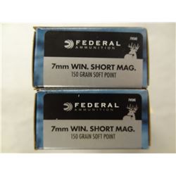 40 Federal 7mm Win Short Mag 150 gr SP