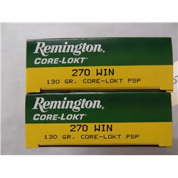 40 Remington 270 Win 130 gr SP