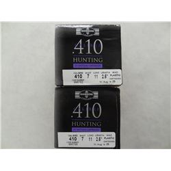 50 Gamebore 410, 2.5in 11 load, 7 shot