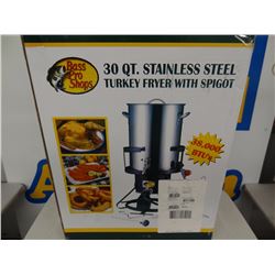 BPS 30qt SS Turkey Fryer w Spigot