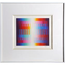 Yaacov Agam, Magic Rainbow II, Serigraph