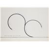 Image 1 : Bernar Venet, Position of Two Major Arcs, 257.5 Degrees, Screenprint