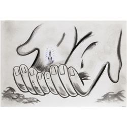 Enzo Cucchi, La Mana, Aquatint Etching and Carborundum