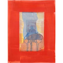 Michael David, The Being Series Red, Lithograph