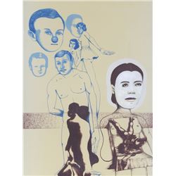 David Humphrey, Reverie/Clown Breeders, Lithograph