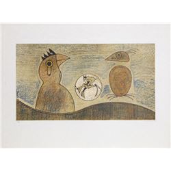 Max Ernst, Oiseaux Souterrains, Lithograph