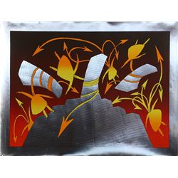 Jean-Michel Folon, Tree, Serigraph on Foil