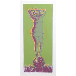 James Kearns, Woman on Ball, Silkscreen