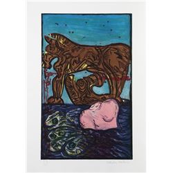 Malcolm Morley, Fallacies of Enoch 4, Aquatint Etching