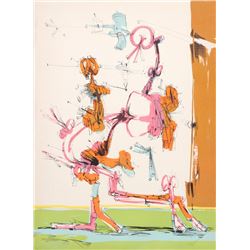 Dimitri Petrov, Walking Figure, Lithograph