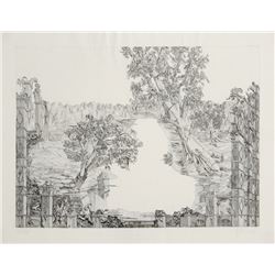 Hans Georg Rauch, The Parchment Suite - Happy Apocalypse #5, Etching