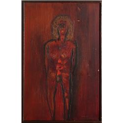 Ralph M. Rosenborg, Standing Nude, Oil Painting