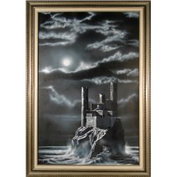 Charles Smith Sanders, Castle, Oil Painting