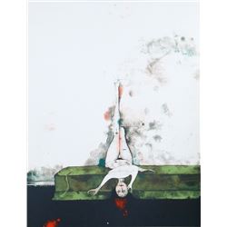 Paul Wunderlich, La Divan Vert, Lithograph