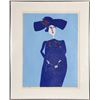 Image 1 : Benjamin Levy, Blue Lady, Silkscreen