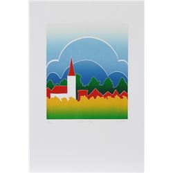 Thom DeJong, Danish Village, Aquatint Etching