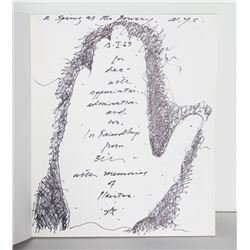 Robert Indiana, Spring Bowery NYC (Hand), Drawing in Numbers Book