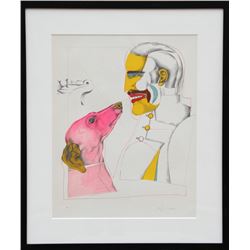 Richard Lindner, Man's Best Friend from After Noon Portfolio, Lithograph