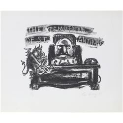 Lee Lorenz, The Temptation of St. Anthony, Lithograph