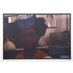 Larry Stark, II - Cashier Girl, One Culture Under God, Photo Screenprint