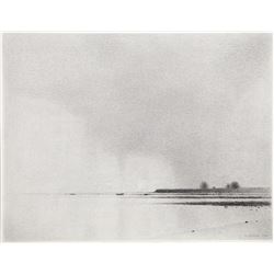 Gunnar Norman, Regenholm, Charcoal Drawing