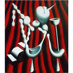 Mark Kostabi, The Anatomy of House Music, Oil Painting
