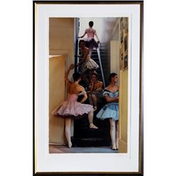 Douglas Hofmann, Ballerinas on Staircase, Lithograph
