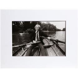 Christopher Makos, Andy Warhol in Rowboat in Central Park, Photograph
