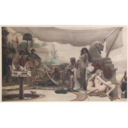 Ernest Normand, Bondage, Hand Colored Etching