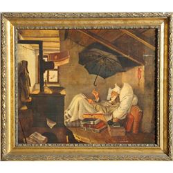 Carl Spitzweg, The Poor Poet, Offset Lithograph