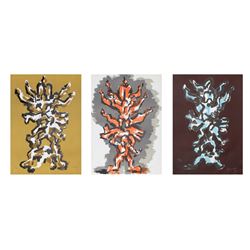 Jacques Lipchitz, Tree of Life, Set of 3 Lithographs