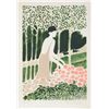 Andre Brasilier, Femme avec Fleurs, Lithograph