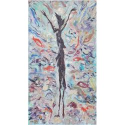 Enrique Ochoa, San Francisco Sobre Carolas, Oil Painting