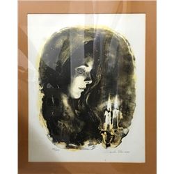 Sandu Liberman, Shabbas Candles VI, Lithograph