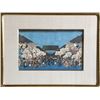 Utagawa Hiroshige, Cherry Blossoms at Night, Yoshiwara, Famous Places, Woodblock