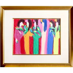 Walasse Ting, Six Geishas, Watercolor Painting