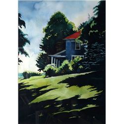 Jon Carsman, Blue Waves, Watercolor Painting