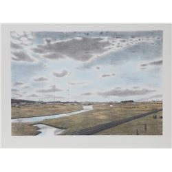 D. Daly, From Route 3, Lithograph