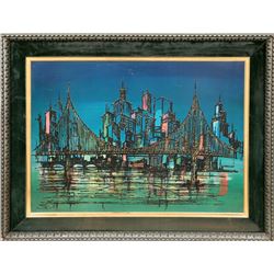 Scott, Cityscape, Night, Offset Print