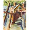 Image 1 : Charles Blaze Vukovich, House on the Water, Pastel Drawing